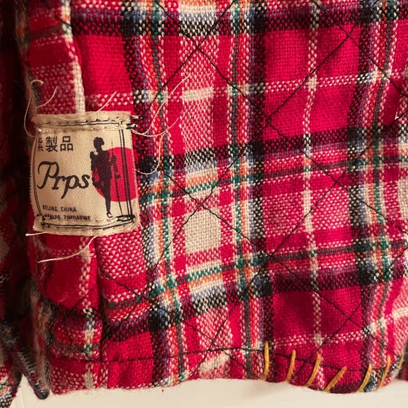 PRPS heavy quilted/padded flannel, sz M-L (see description) Badass! - Picture 7 of 17